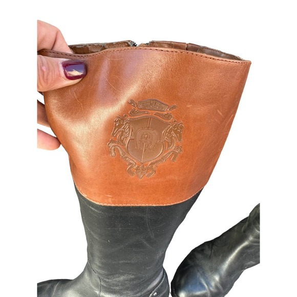 Etienne Aigner Women's Leather Tall Riding Boots Size 9 - Picture 2 of 7